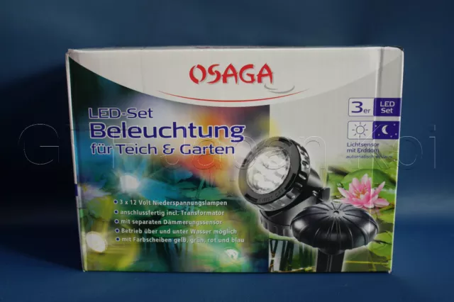 Osaga Teichbeleuchtung  Led Teichlampen Aquarienbeleuchtung Gartenlampe