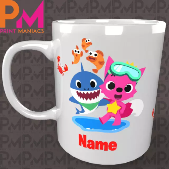 Pink Fong Doo Doo PERSONALISED MUG Cute Tea Cup Mummy Daddy Family Novelty Gift