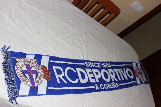 Écharpe De Football Vintage Du R.C Deportivo De La Corogne