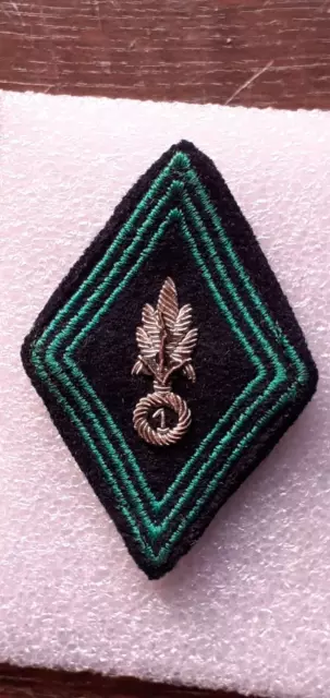 Indochine insigne losange tissu 1er régiment étranger cavalerie