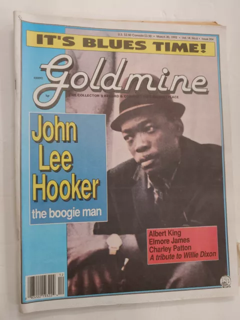 1992 March 20 GOLDMINE Magazine For Record Collectors JOHN LEE HOOKER M364