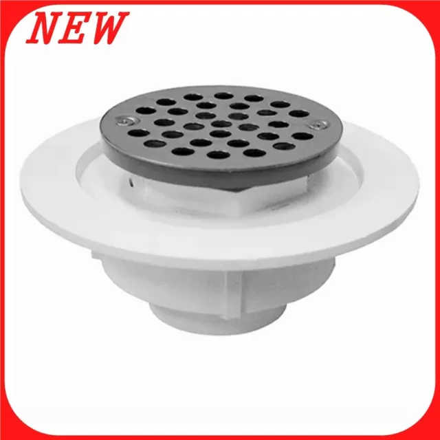 2" PVC Shower Drain/Floor Drain with Plastic Tailpiece  and 4"    R17