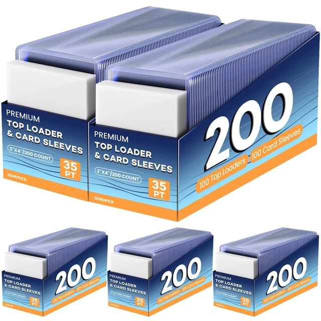100 Ultra Pro RED Toploaders - 35pt Rigid Card Protectors For Pokemon, MTG