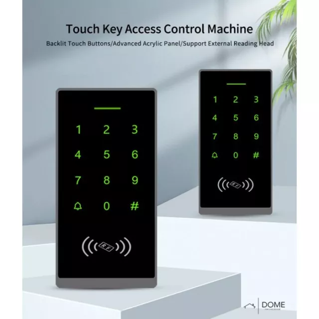 IDOME Access Control Keypad outdoor RFID Swipe Card Plastic Case FREE 10 FOB UK