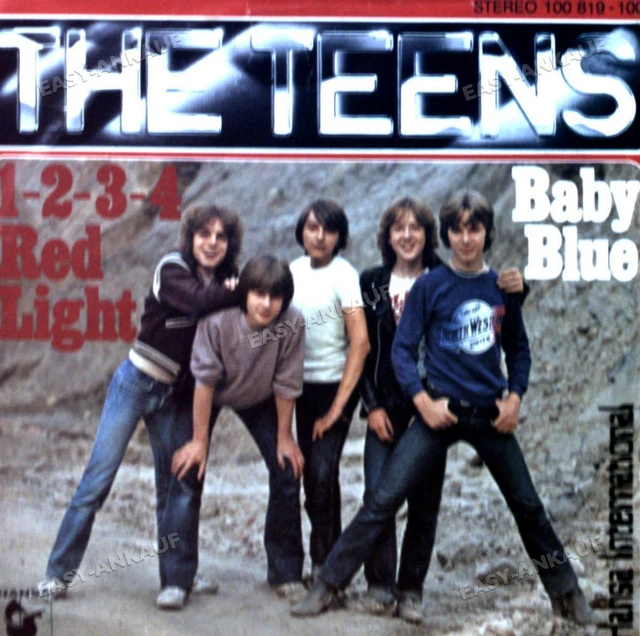 The Teens - 1-2-3-4 Red Light / Baby Blue 7in 1979 (VG+/VG) .