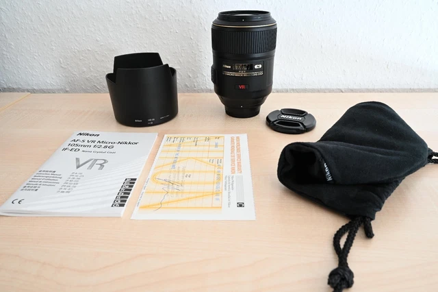 Nikon Objektiv Micro AF-S 105mm f/2.8G IF-ED VR - sehr guter Zustand