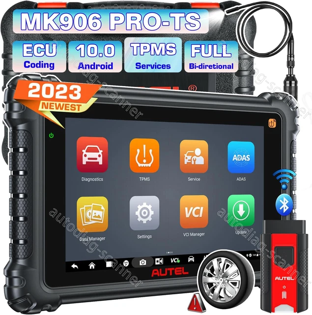 2023 Autel MK906 Pro TS auto OBD2 dispositivo diagnostico TUTTI I SISTEMI ECU codifica TPMS
