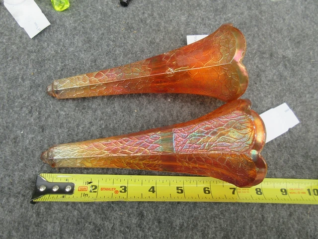 VINTAGE ANTIQUE CAR Bud Vase cut glass Ford town car Packard Pierce