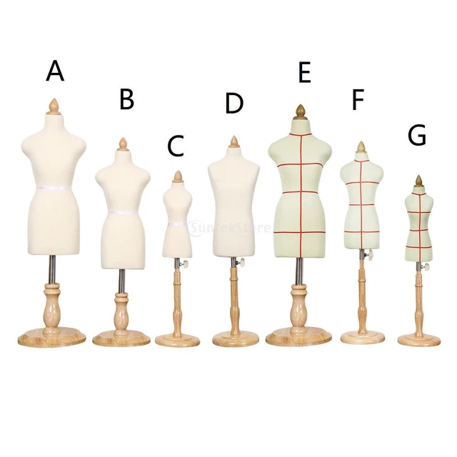 Mini Form Mannequin Adjustable Dressmaker Dummy Fully Pinnable For Display