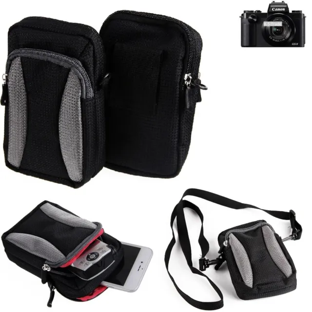 Étui appareil photo sac à bandoulière pour Canon PowerShot G5 X coque housse