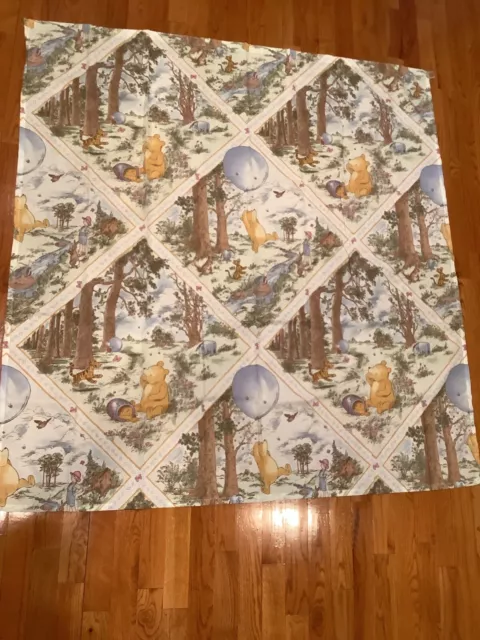 Vintage Classic Winnie The Pooh & Friends Fabric Shower Curtain NEW