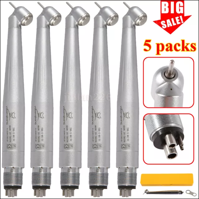 5 NSK PANA MAX Type Dental 45 Degree Surgical Handpiece High Speed Turbine 4Hole