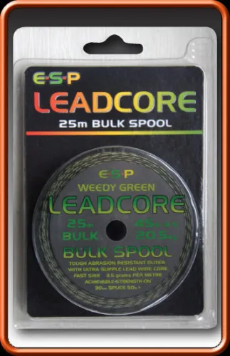 ESP Bulk Spool Leadcore 25m *MORE COLOURS* *PAY 1 POST*