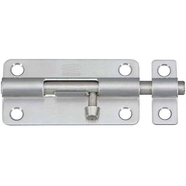 National 434 4 In. Stainless Steel Door Barrel Bolt N348284 National N348284