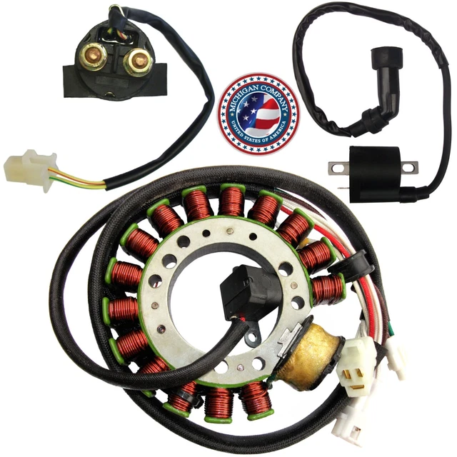 YAMAHA WARRIOR 350 YFM350 Stator Starter Relay Ignition Coil