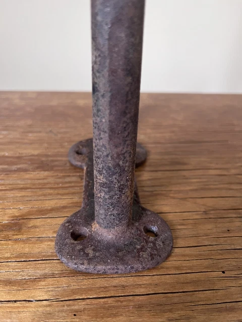 Vintage Iron Coat Tack Harness Barn Hook 12” Large Cast Iron 6
