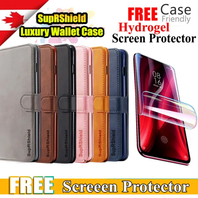 For Samsung Galaxy A20s A30 A50 A70 SupRShield Wallet Leather Flip Case Cover