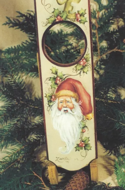 Heilig Tage Santa Duo Zuckerstange Santa Zawicki Dekorativ Malen Muster Paket