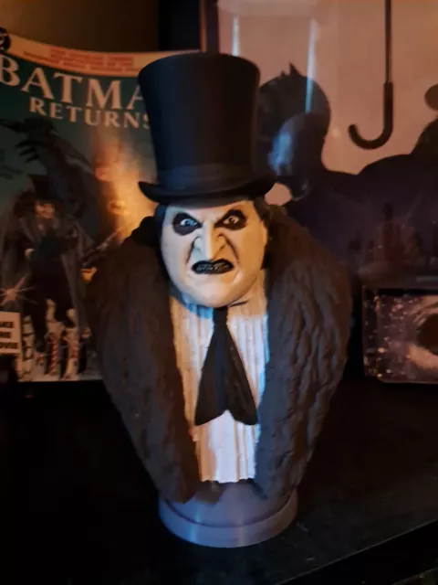 Penguin Batman Returns bust  painted plastic/ resin .