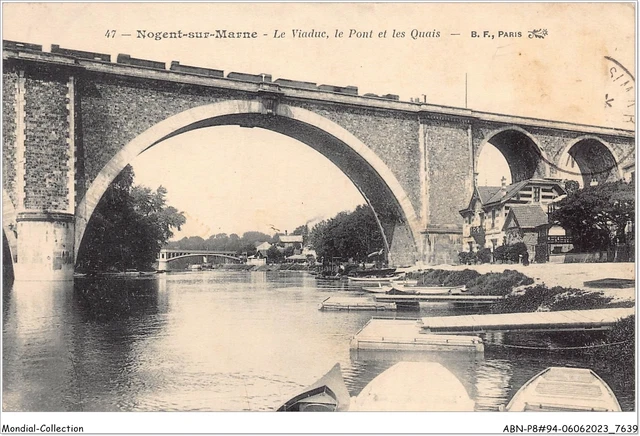 ABNP8-94-0749 -NOGENT-SUR-MARNE - le viaduc - le pont et les quais