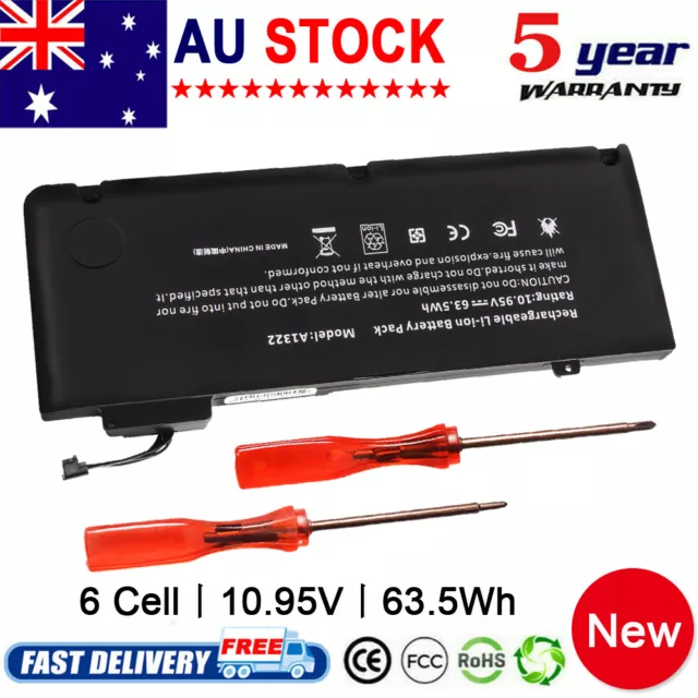 Battery for Apple MacBook Pro 13" Unibody A1278 A1322 2009 2010 2011 2012 Fast C