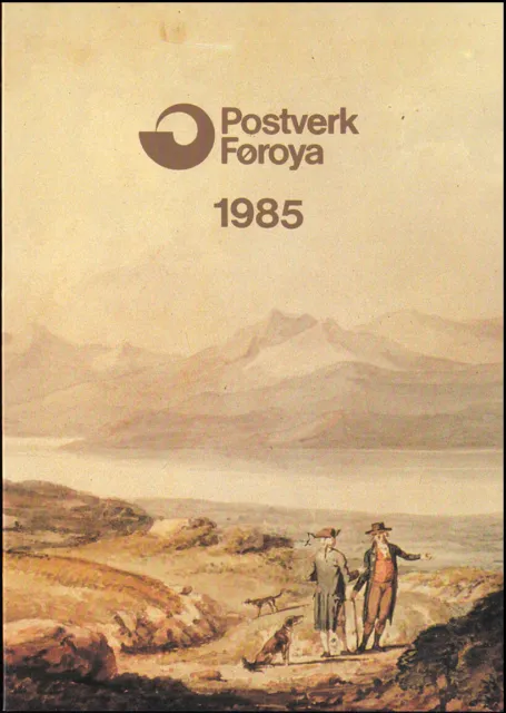 112-129 Dänemark-Färöer Die Jahressammlung / Mappe 1985 komplett, **