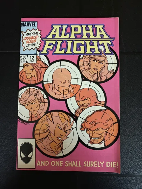Alpha Flight #12 Marvel Comics 1984 NM Death Of Guardian John Byrne Story & Art