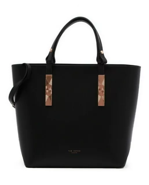 TED BAKER JACEYY Adjustable Handle Leather Tote w Pouch