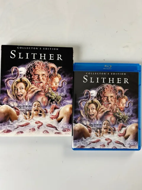 Slither Blu-ray 2017 Horror Jenna Fischer Elizabeth Banks with Slipcover