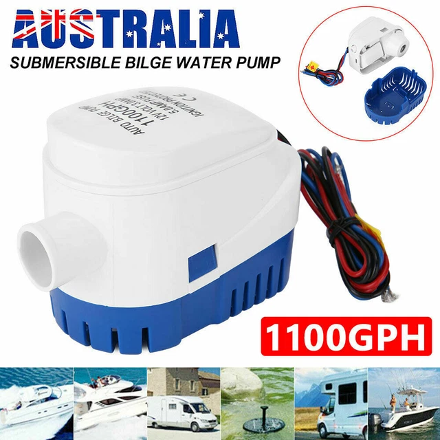 DasMarine 12V Automatic Submersible Boat Bilge Water Pump 1100GPH Bu DasMarine 12V Automatic Submersible Boat Bilge Water Pump 1100GPH Bu