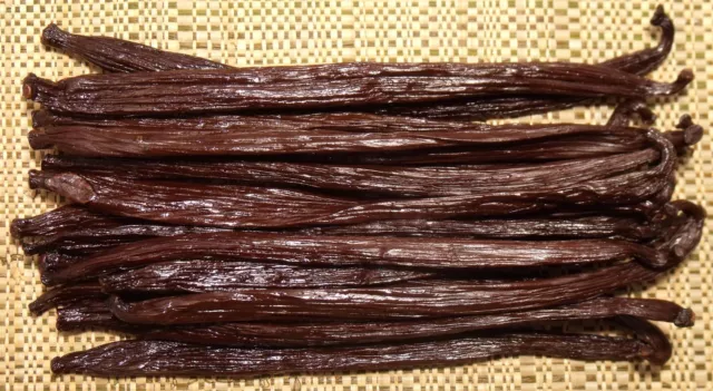 5 Papua New Guinea Vanilla Beans/ Pods grade AAA harvest 2023 5-6"