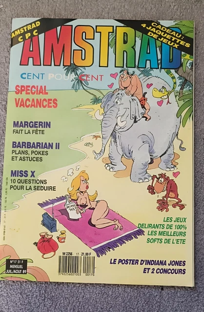 Rare MAGAZINE AMSTRAD CENT POUR CENT N° 34 : Février 91