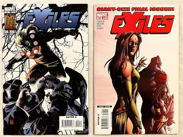 Exiles #99 #100 Lot Set Run 2007 Marvel Chris Claremont Clayton Henry Vf