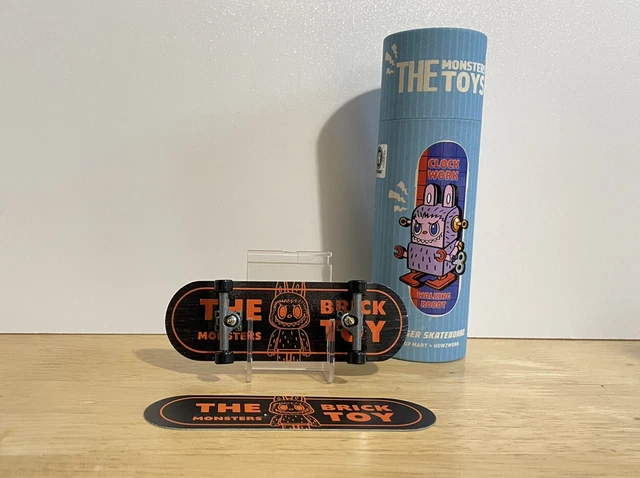 Labubu Finger POP MART LABUBU The Monsters Brick Toy Mini Finger Skateboard Blind Box ...