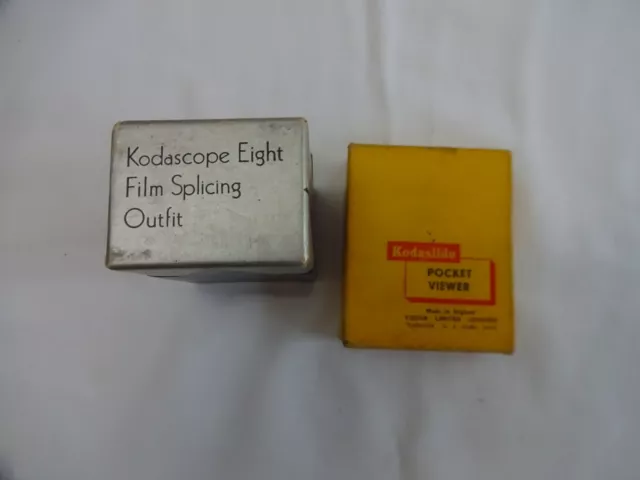 Vintage Kodascope Cine Camera Film Splicing 8mm & Pocket Viewer