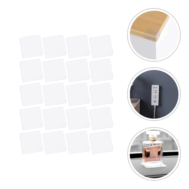 20 Pcs Doppelseitiger Transparenter Kleber Acryl Durchsichtiges Klebeband White