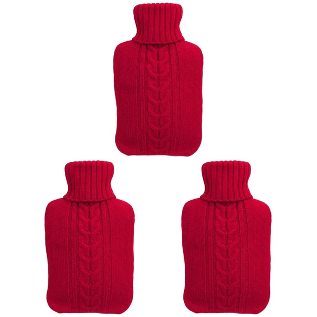 6 L Hot Water Bag Hot Water Bottles Knit Hot Water Pouch Cover Winter Man