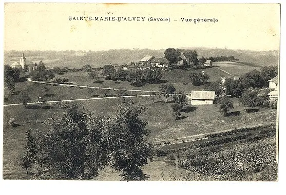 CPA 73 Savoie Sainte-Marie d'Alvey General View