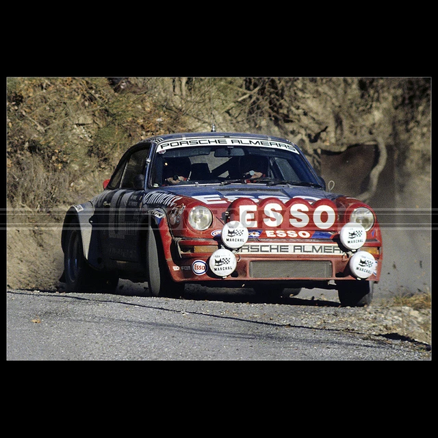 Tirage argentique d'époque: Rallye Monte Carlo 34, Singer Le Mans 970