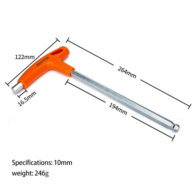 Hexagon Wrench Hexagon 2.5MM-10MM 47g Bicycle Bike Maintenance Durable