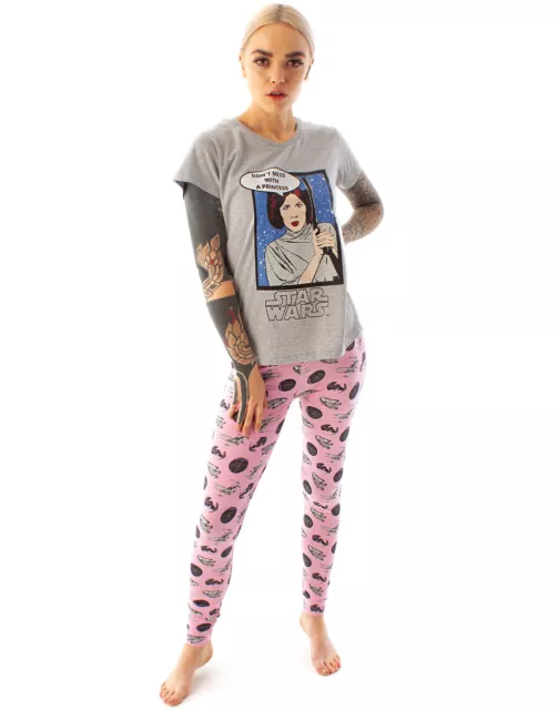 Set pigiami e t-shirt da donna Star Wars Pigiama Princess Leia Leggings