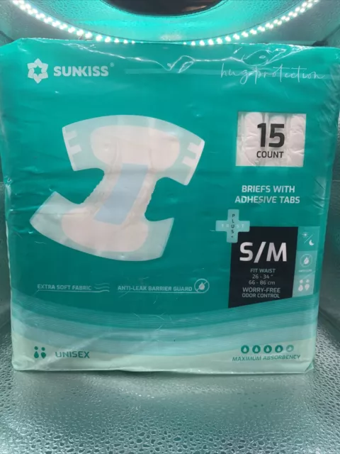 Calzoncillos desechables de absorción Sunkiss Trustplus Max 15 quilates S/M 26-34"" incontinencia