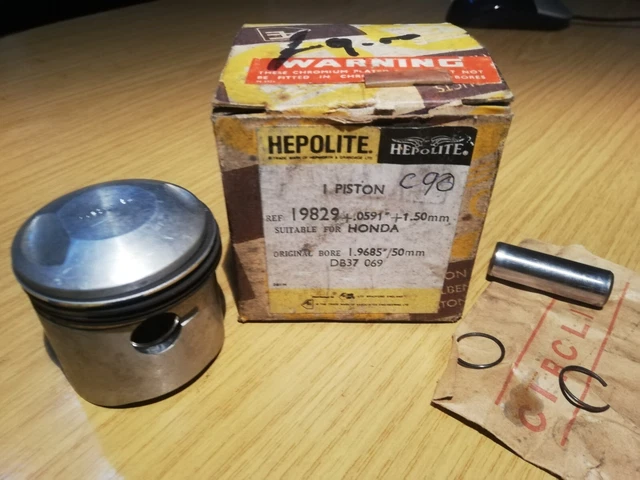 NOS Honda Genuine Piston Rings – STD Size For Honda C100, C102, C110 50cc – OEM 13010-001-010 – Made In Japan