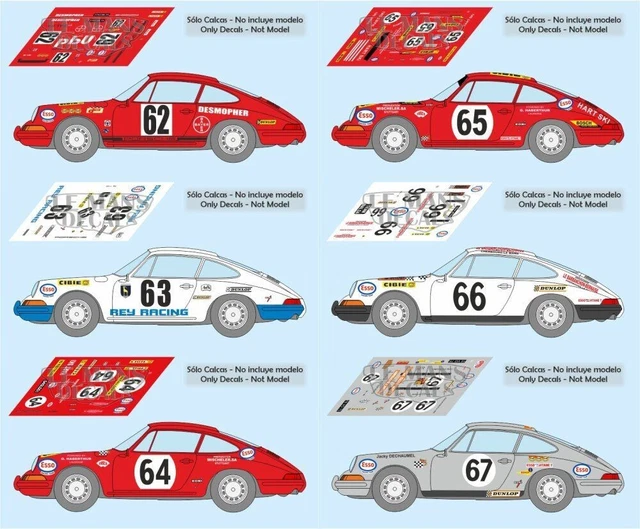 Autocollants Décalques Alfa Romeo T33 TT 3 - Le Mans 1973 - Échelles 1:32, 1:24, 1:43, 1:18 - Marque Le Mans Decals