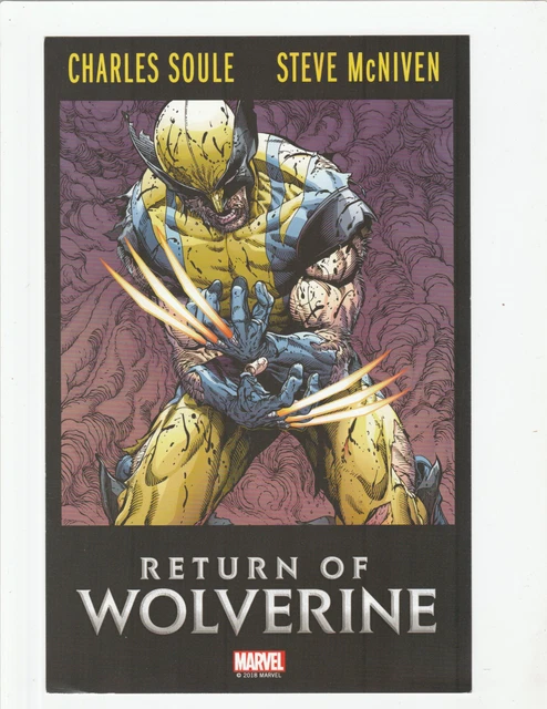 RETURN OF WOLVERINE MARVEL COMIC PROMO MINI POSTER NYC CON b2