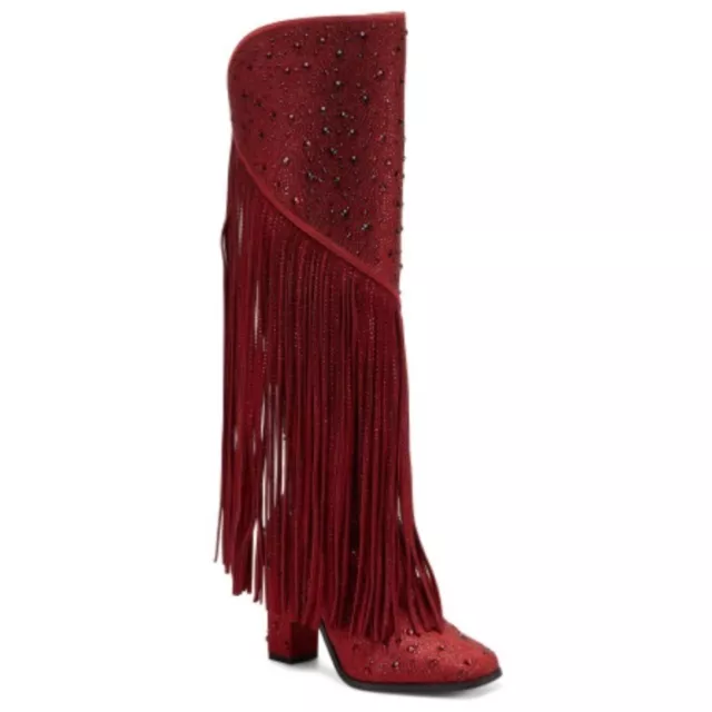 Jessica Simpson Women’s Asire Boots Red Crystal 8M New without Box