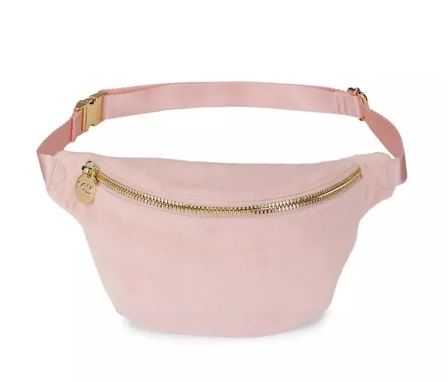 Stoney Clover Lane X Juicy Couture Terry Fanny Pack Pink Velvet Sz Jumbo $129