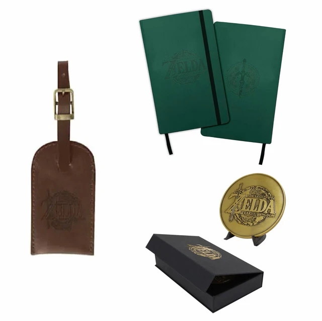 ZELDA TEARS OF the Kingdom COLLECTOR'S MEDAL LUGGAGE TAG COIN NOTEBOOK