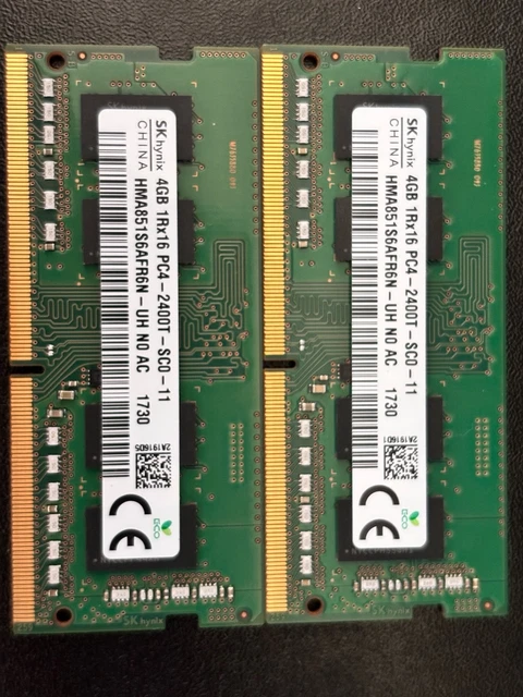 Lot De 14 Barrettes Mémoire RAM SO-DIMM 8 Go DDR4 PC4-2400T – Occasion