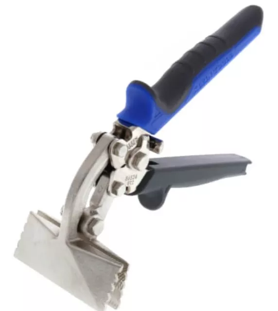 Klein Tools 86524 Hand Seamer Offset Metal Seamer has 3Inch Jaw Bends 22 Gauge